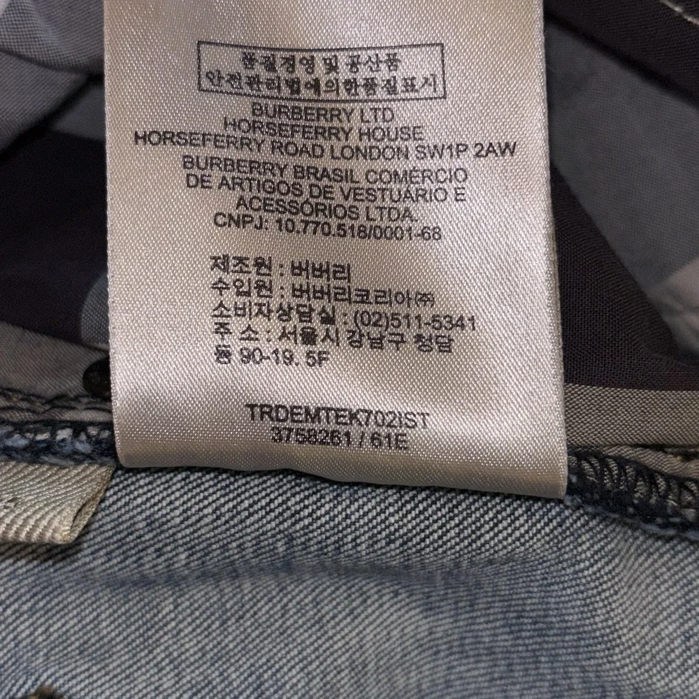 Burberry Brit Blue Washed Denim Langley Skinny Leggings Size 25‎ - Picture 8 of 10